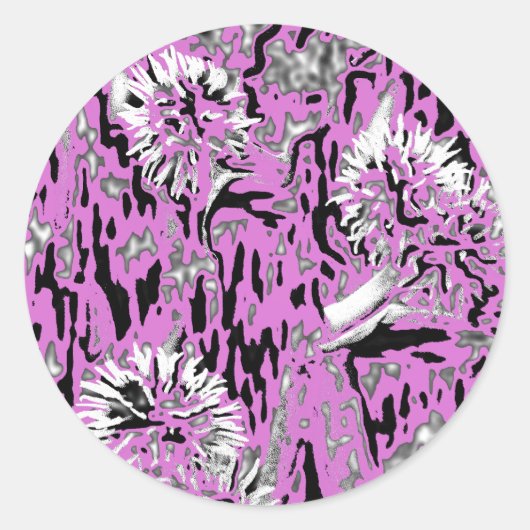 STICKER ROND FLEUR SAUVAGE (Devant)