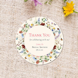 Sticker Rond Fleur sauvage