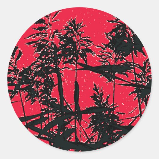 STICKER ROND FLEUR SAUVAGE (Devant)