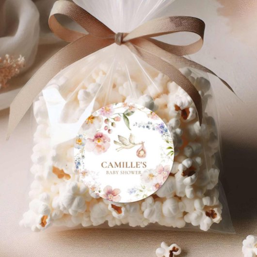 Sticker Rond Fleur sauvage Baby Bloom Douche