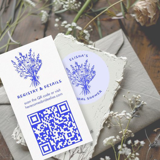 Sticker Rond Fleur sauvage Bouquet Rustique Whimsical Fête des