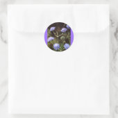 Sticker Rond Fleur sauvage : Champ Scabious (Sac)