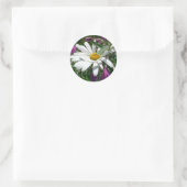 Sticker Rond Fleur sauvage Daisy et Fireweed (Sac)