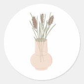 Sticker Rond Fleur sauvage d'automne (Devant)