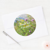 Sticker Rond Fleur sauvage d'été Meadow (Enveloppe)