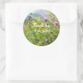 Sticker Rond Fleur sauvage d'été Meadow (Sac)