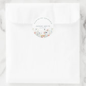 Sticker Rond Fleur sauvage dynamique (Sac)