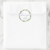 Sticker Rond Fleur sauvage élégant (Sac)