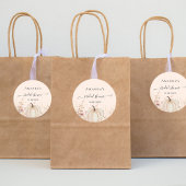 Sticker Rond Fleur sauvage pêche automne pêche citrouille douch