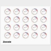 Sticker Rond Fleur Shears (Feuille)