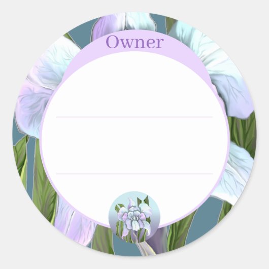 Sticker Rond Fleur Smeraldo (Devant)