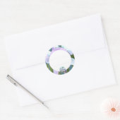 Sticker Rond Fleur Smeraldo (Enveloppe)