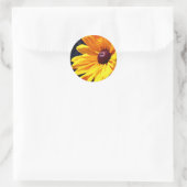 Sticker Rond Fleur Susan aux yeux noirs (Sac)