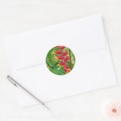 Sticker Rond Fleur tropicale (Enveloppe)