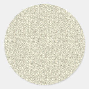 Sticker Rond Fleur utilitaire vintage des années 1940 Kaki et p