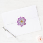 Sticker Rond Fleur violette claire (Enveloppe)