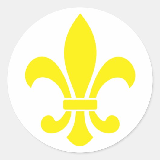 Sticker Rond fleurdelis (Devant)