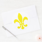Sticker Rond fleurdelis (Enveloppe)