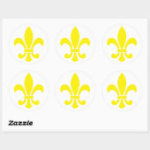 Sticker Rond fleurdelis (Feuille)