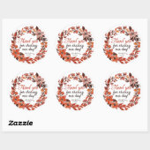 Sticker Rond Fleurie rustique (Feuille)