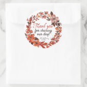 Sticker Rond Fleurie rustique (Sac)