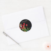 Sticker Rond Fleuriste Élégant (Enveloppe)