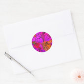 STICKER ROND FLEURS (Enveloppe)