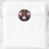 Sticker Rond Fleurs (Sac)