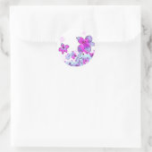 Sticker Rond Fleurs (Sac)