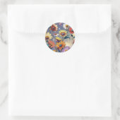 Sticker Rond Fleurs (Sac)