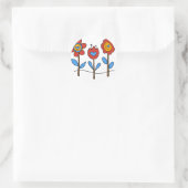 Sticker Rond fleurs (Sac)