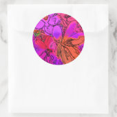 STICKER ROND FLEURS (Sac)