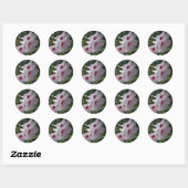 Sticker Rond Fleurs (Feuille)