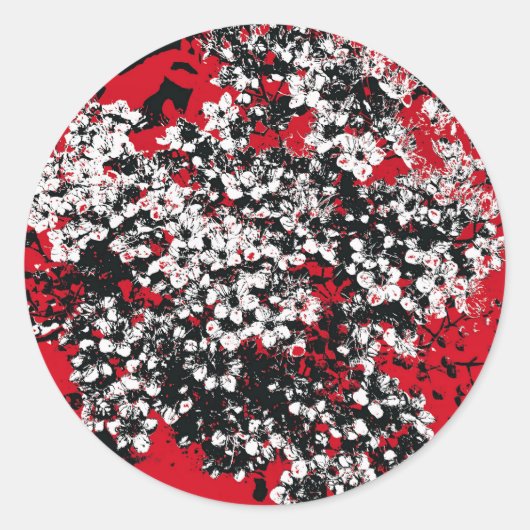 STICKER ROND FLEURS (Devant)