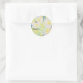 Sticker Rond fleurs (Sac)