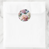 Sticker Rond Fleurs (Sac)