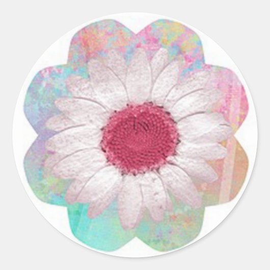 Sticker Rond Fleurs (Devant)