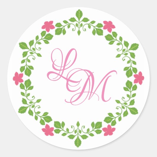 Sticker Rond Fleurs (Devant)