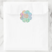Sticker Rond Fleurs (Sac)