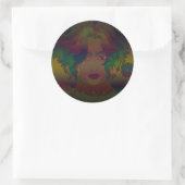 Sticker Rond Fleurs (Sac)
