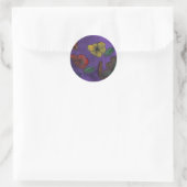 Sticker Rond fleurs (Sac)