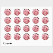 Sticker Rond Fleurs 137 (Feuille)