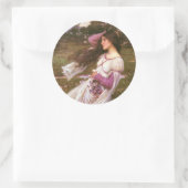 Sticker Rond Fleurs à vent (Sac)