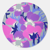 Sticker Rond Fleurs à vent (Devant)