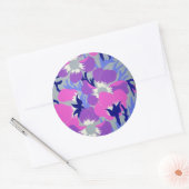 Sticker Rond Fleurs à vent (Enveloppe)