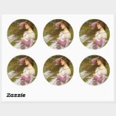 Sticker Rond Fleurs à vent (Feuille)