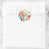 Sticker Rond Fleurs Balsam et Lobelia (Sac)