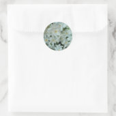 Sticker Rond Fleurs blanches sensibles de narcisse de (Sac)