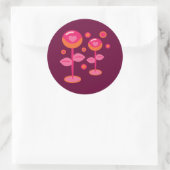 Sticker Rond Fleurs d'amour (Sac)