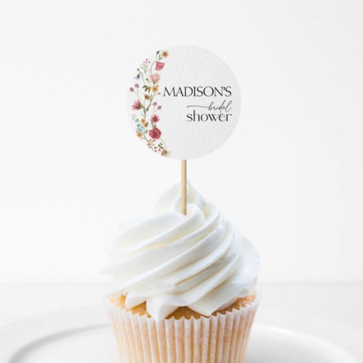 Sticker Rond Fleurs d'amour, Fête de Mariage Fleur de Champêtre